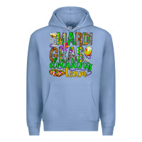 Colony Blue Mardi Gras drinking team Premium Hoodie - HowdyJamesFarm