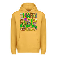 Mustard Mardi Gras drinking team Premium Hoodie - HowdyJamesFarm
