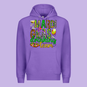 Mardi Gras Drinking Team Premium Hoodie Designed By Howdyjamesfarm