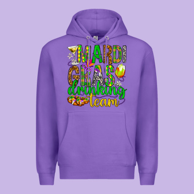 Mardi Gras Drinking Team Premium Hoodie Designed By Howdyjamesfarm