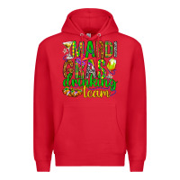 Red Mardi Gras drinking team Premium Hoodie - HowdyJamesFarm