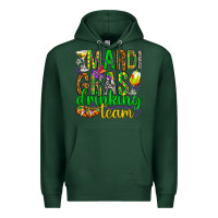 Sports Green Mardi Gras drinking team Premium Hoodie - HowdyJamesFarm