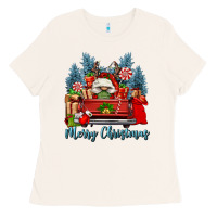Bone merry christmas gnomes truck Ladies Tee - FaDigitalArtStudio