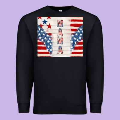 Mama Usa Premium Sweatshirt Designed By Tumblerdesignbyshophia