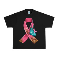 Black cancer ribbon and boxing gloves Urban Heavy Tee - AdoDesignShop