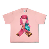 Salmon cancer ribbon and boxing gloves Urban Heavy Tee - AdoDesignShop