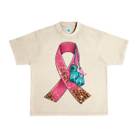 Sandshell cancer ribbon and boxing gloves Urban Heavy Tee - AdoDesignShop