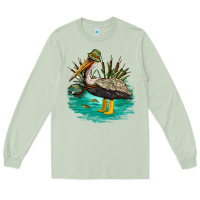 Matcha fishing pelican camp Long Sleeve Tee - NancyCooperArtShop