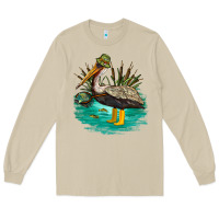 Mushroom fishing pelican camp Long Sleeve Tee - NancyCooperArtShop