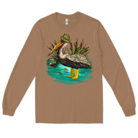 Toasted Coconut fishing pelican camp Long Sleeve Tee - NancyCooperArtShop