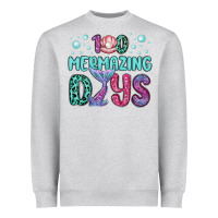 Heather Grey 100 mermazing days Heavyweight Sweatshirt - MaliasSmallBusiness