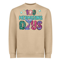 Mushroom 100 mermazing days Heavyweight Sweatshirt - MaliasSmallBusiness