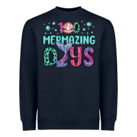 Navy 100 mermazing days Heavyweight Sweatshirt - MaliasSmallBusiness