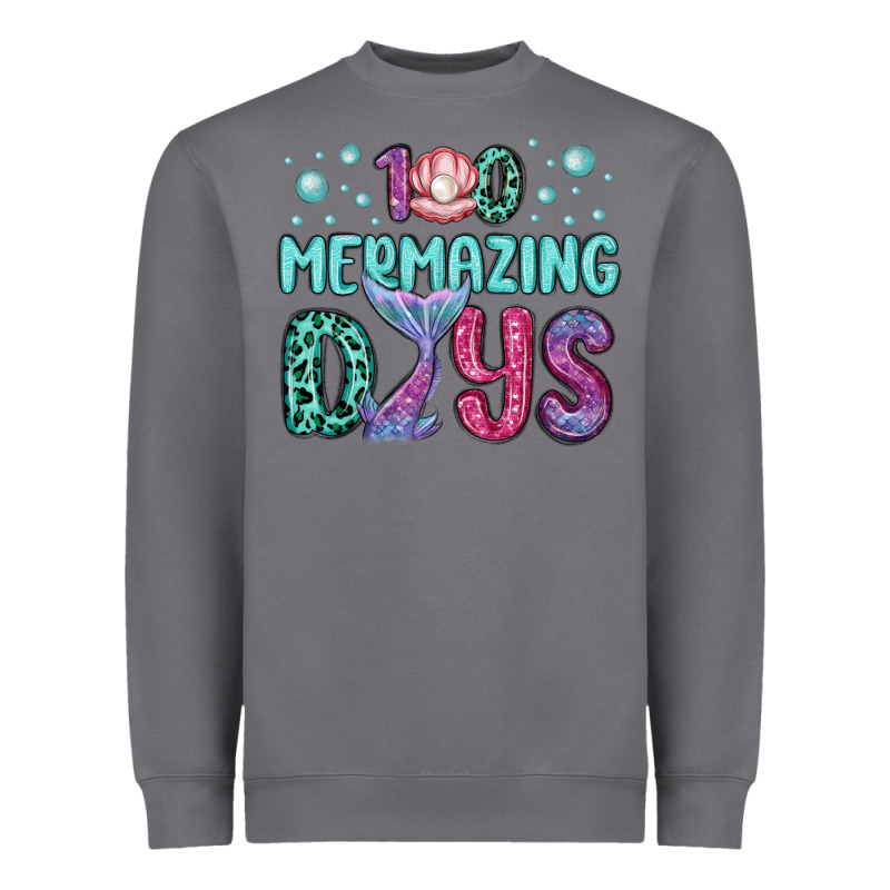 100 Mermazing Days Heavyweight Sweatshirt by MaliasSmallBusiness | Teevron