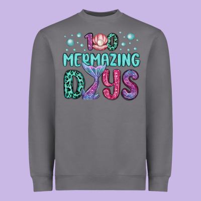 100 Mermazing Days Heavyweight Sweatshirt Designed By Maliassmallbusiness