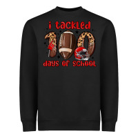 Black i tackled 100 days of school Heavyweight Sweatshirt - MaliasSmallBusiness
