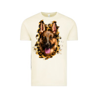 Vintage Arctic german shepherd leopard background Vintage Tee - Jasminsmagicworld