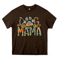Chocolate Brown dog mama Heavy Core Tee - RacoonDesign