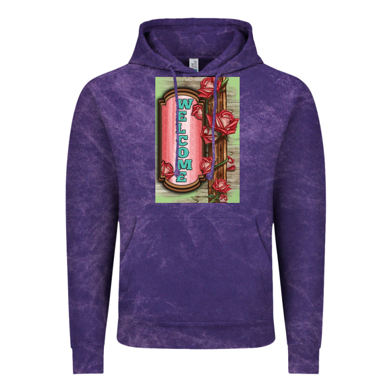 Western Red Roses Welcome Vintage Hoodie by LillyAllenDesigns | Teevron