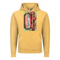 Vintage Mustard Western Red Roses Welcome Vintage Hoodie - LillyAllenDesigns