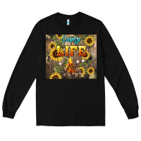Black camp life Long Sleeve Tee - NancyCooperArtShop