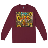 Burgundy camp life Long Sleeve Tee - NancyCooperArtShop
