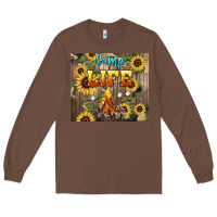 Chestnut camp life Long Sleeve Tee - NancyCooperArtShop