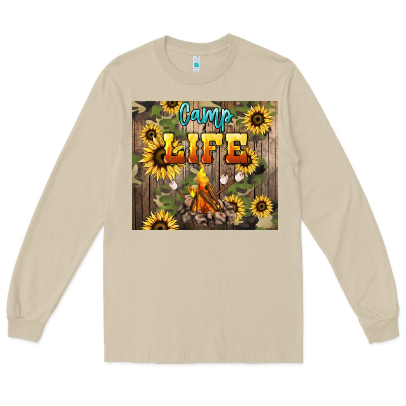 Camp Life Long Sleeve Tee by NancyCooperArtShop | Teevron