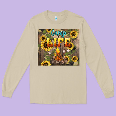 Camp Life Long Sleeve Tee Designed By Nancycooperartshop