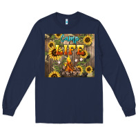 Navy camp life Long Sleeve Tee - NancyCooperArtShop