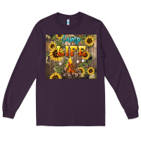 Plum camp life Long Sleeve Tee - NancyCooperArtShop