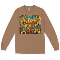 Toasted Coconut camp life Long Sleeve Tee - NancyCooperArtShop