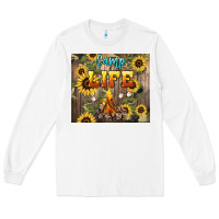White camp life Long Sleeve Tee - NancyCooperArtShop