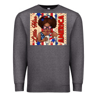 Charcoal Heather little miss america Premium Sweatshirt - TumblerDesignByShophia