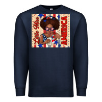 Navy little miss america Premium Sweatshirt - TumblerDesignByShophia