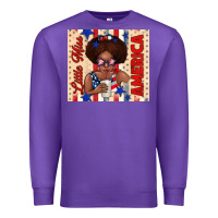 Purple little miss america Premium Sweatshirt - TumblerDesignByShophia