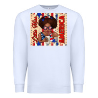 White little miss america Premium Sweatshirt - TumblerDesignByShophia