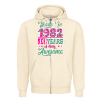 Sandshell made in 1982, 40 years of being awesome Zipper Hoodie - Jasminsmagicworld