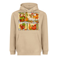 Mushroom Hello Fall pumpkins Heavyweight Hoodie - NancyCooperArtShop