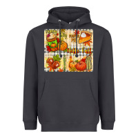 Smoke Hello Fall pumpkins Heavyweight Hoodie - NancyCooperArtShop
