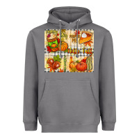 Storm Hello Fall pumpkins Heavyweight Hoodie - NancyCooperArtShop