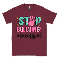 Burgundy stop bullying kindness is cool Classic Tee - MaliasSmallBusiness