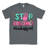 Charcoal Heather stop bullying kindness is cool Classic Tee - MaliasSmallBusiness