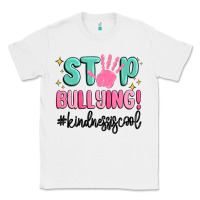 White stop bullying kindness is cool Classic Tee - MaliasSmallBusiness