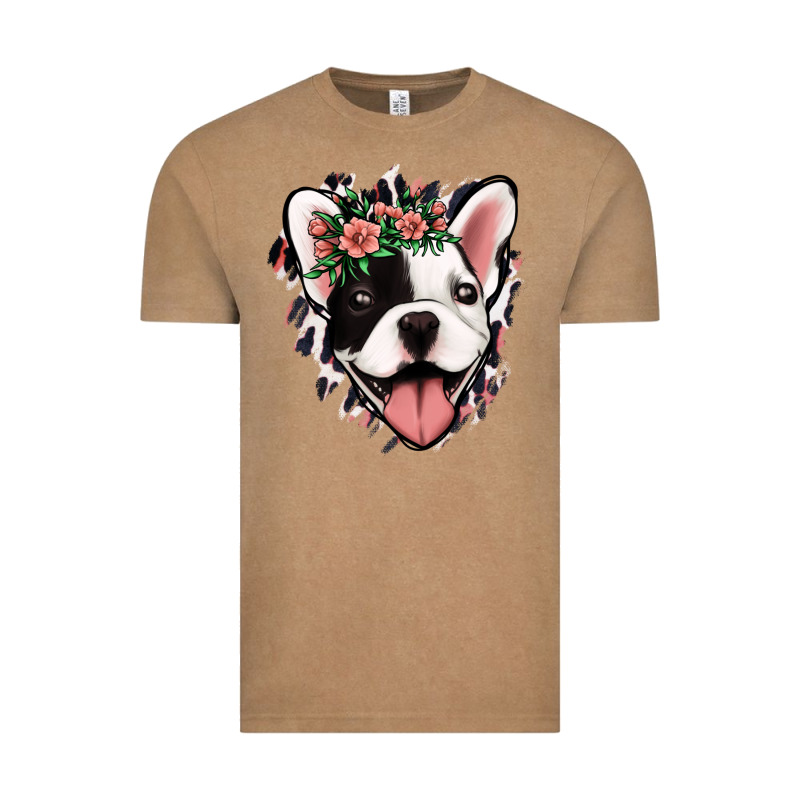 French Bulldog Floral Vintage Tee by Jasminsmagicworld | Teevron
