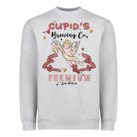 Heather Grey cupids brewing company Heavyweight Sweatshirt - MaliasSmallBusiness