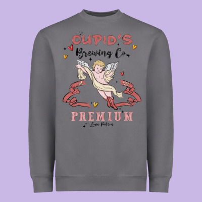 Cupids Brewing Company Heavyweight Sweatshirt Designed By Maliassmallbusiness