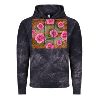 Cloud Black Western Pink Roses Vintage Hoodie - LillyAllenDesigns