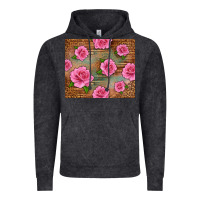 Vintage Black Western Pink Roses Vintage Hoodie - LillyAllenDesigns