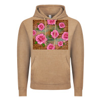 Vintage Coffee Western Pink Roses Vintage Hoodie - LillyAllenDesigns